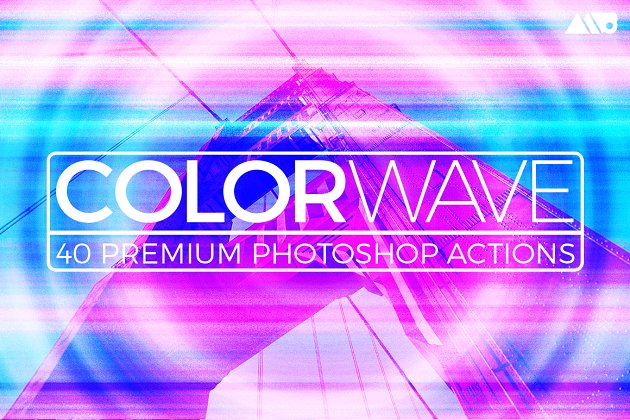 ps渐变色特效 Colorwave Photoshop Action Set