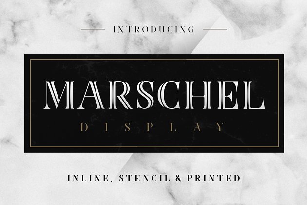 高端设计字体 Marschel Display