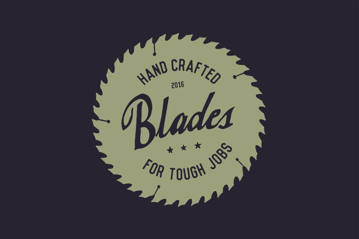 标签logo元素 Badge Shapes – Circular Saw Blades