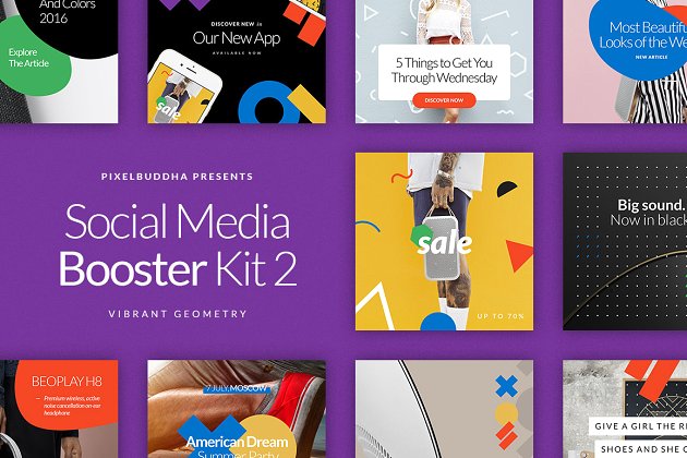 有趣的社交广告模板 Social Media Handler Kit Vol.2