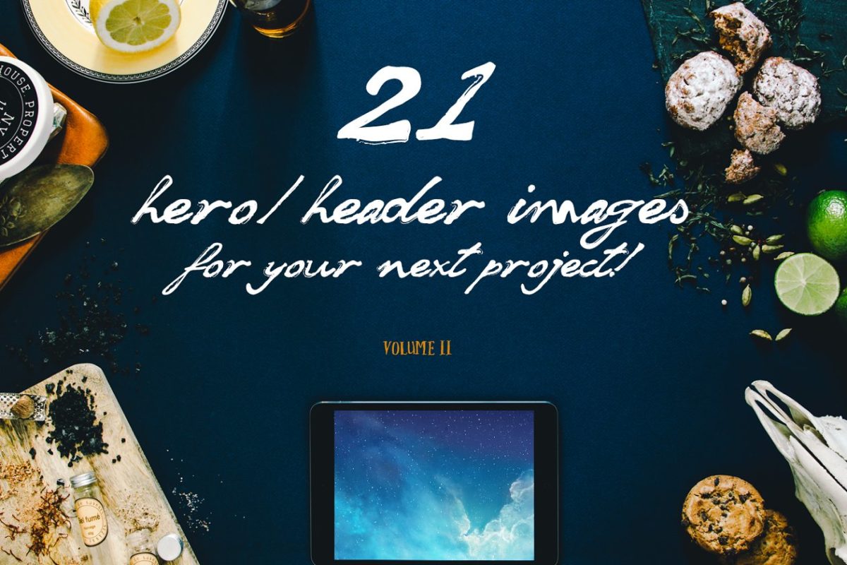巨无霸场景样机模型 21 Hero/Header images Vol.2