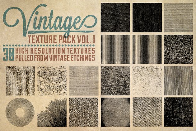 经典背景纹理包1 Vintage Texture Pack Vol. 1