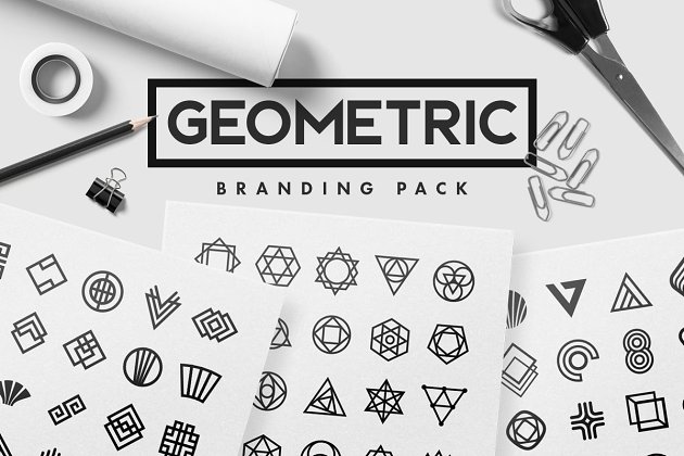 几何品牌logo设计 Geometric Branding Pack
