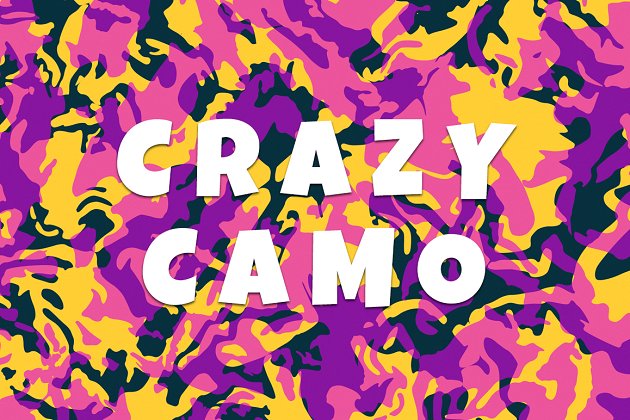 热烈的迷彩纹理合集 Crazy Camo