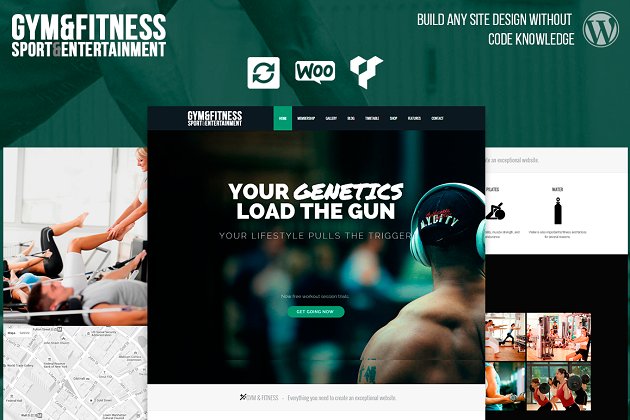 健身主题网站模板 Gym & Fitness WordPress Theme