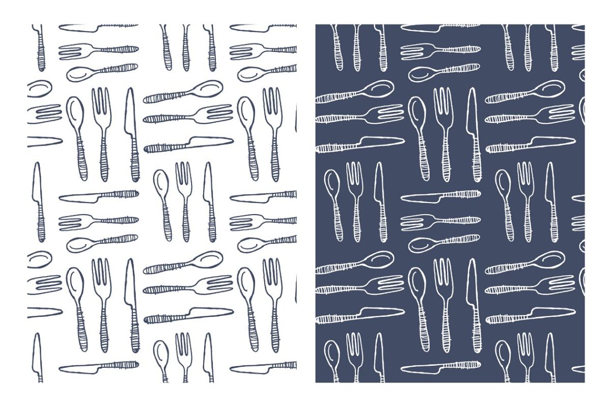 厨房图案背景纹理 Kitchen Pattern