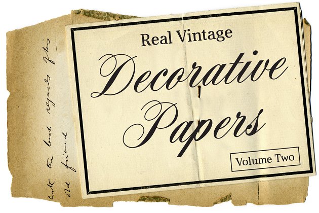 复古装饰背景纹理 Real Vintage Decorative Papers Vol 2