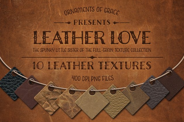 皮革真皮背景纹理 Leather Love – 10 Leather Textures