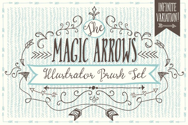 神奇的箭头笔刷 Magic Arrow Brushes (Illustrator)