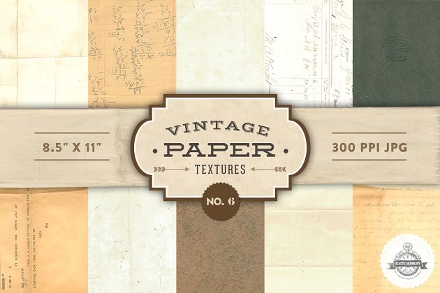 经典复古纸张背景纹理 Vintage Paper Textures – No. 6