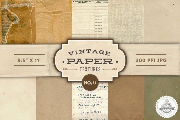 经典纸纹理 Vintage Paper Textures – No. 9