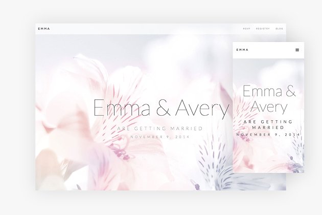 博客网站模板 Emma WordPress Theme