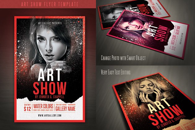 艺术展宣传单模板 Art Show Flyer Template