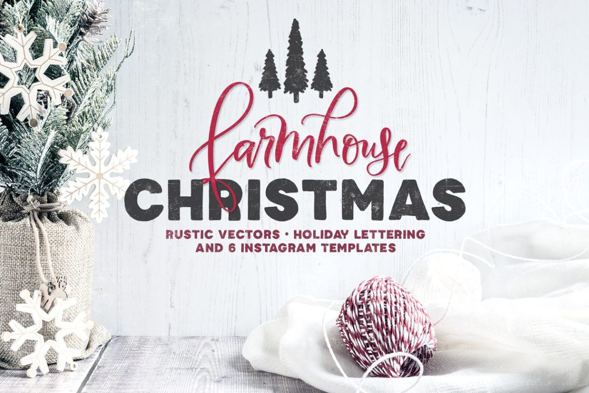 农家圣诞礼物包 Farmhouse Christmas Lettering Kit
