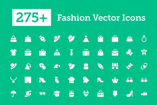 时尚矢量图标素材 275+ Fashion Vector Icons