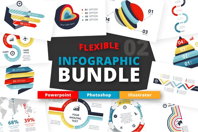 大数据信息统计图表 Flexible Infographic Bundle (vol.2)