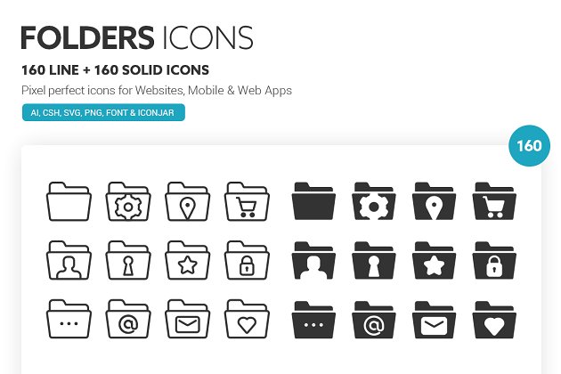 文件夹矢量图标下载 Folders Icons