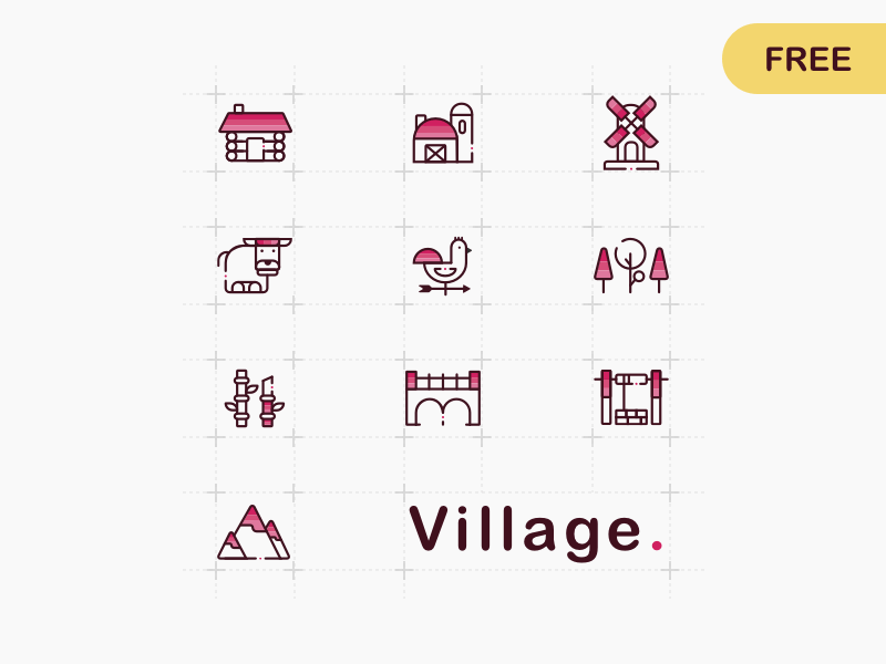 村庄免费图标合集