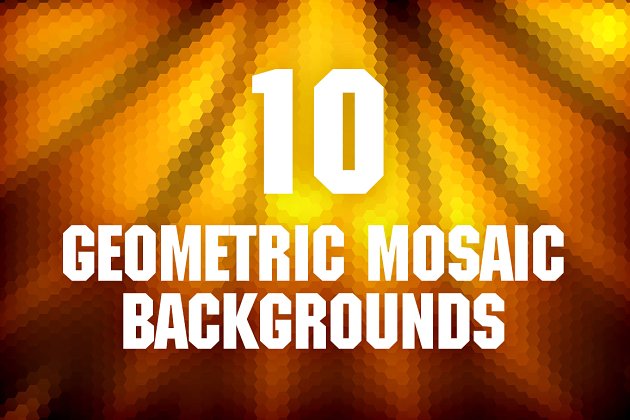 几何抽象背景纹理 Geometric Mosaic Backgrounds Pack 1