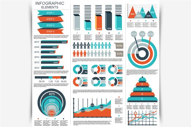 商业ppt素材信息图表 Business Infographic Elements