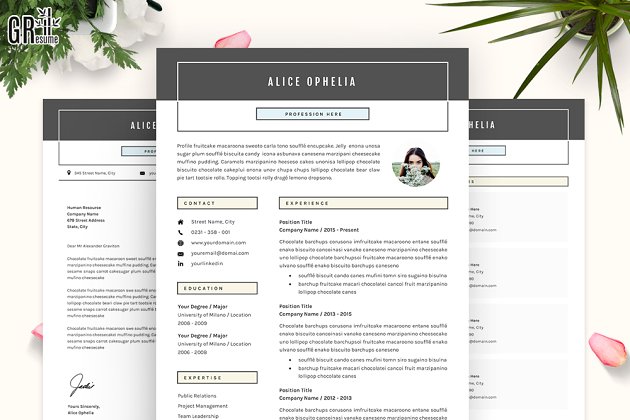 简历模板下载 5 Pages Resume – CV Template