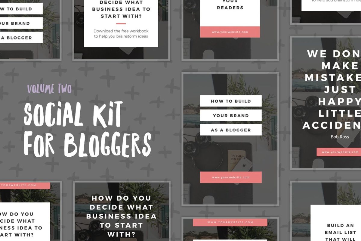 社交广告模板 Social Kit for Bloggers – Volume Two