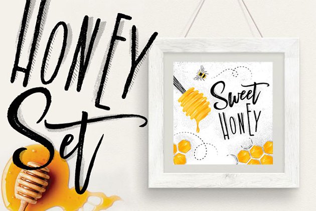 蜂蜜插画集 Honey Set