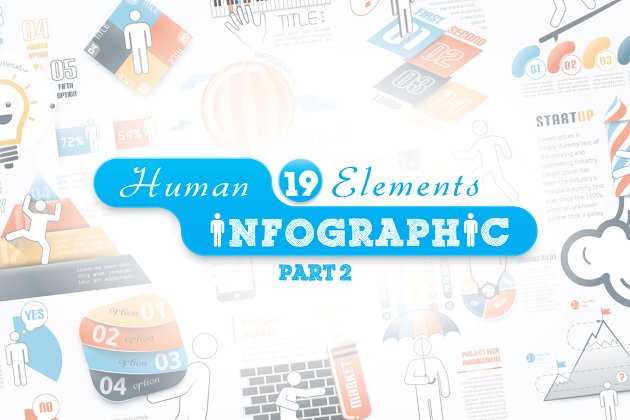 信息图表ppt素材模板 Human Infographic Bundle (part 2)