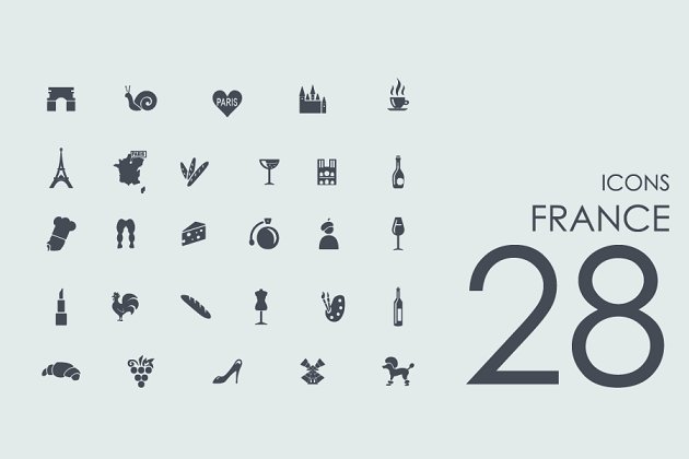 法国图标素材 28 France icons