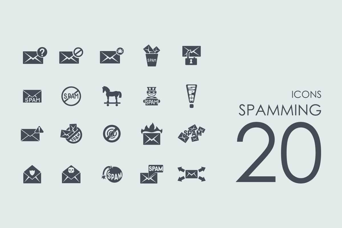 垃圾邮件图标素材 20 spamming icons