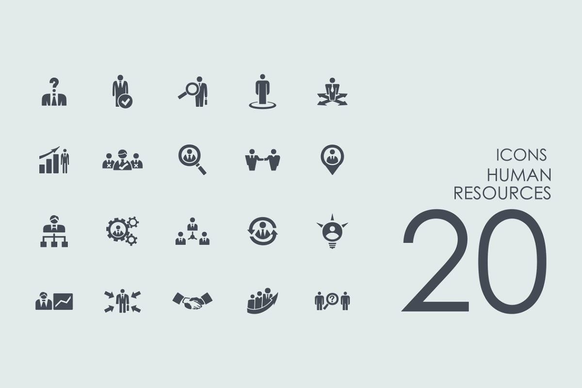 20个人力资源图标 20 Human Resources icons