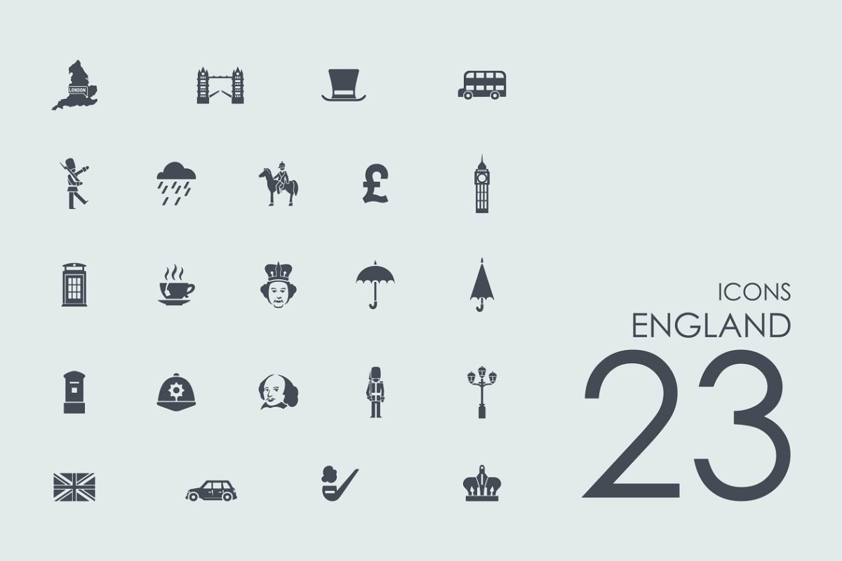23个英格兰图标 23 England icons