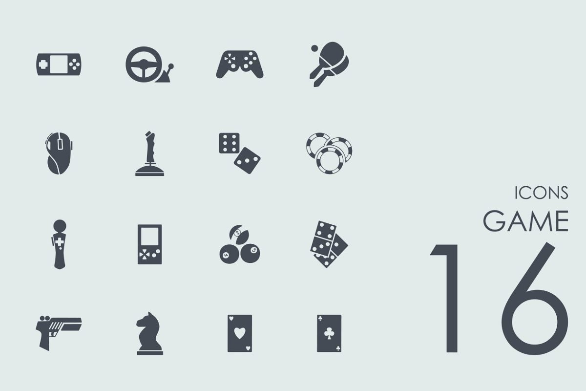 16个游戏主题图标 16 Game icons