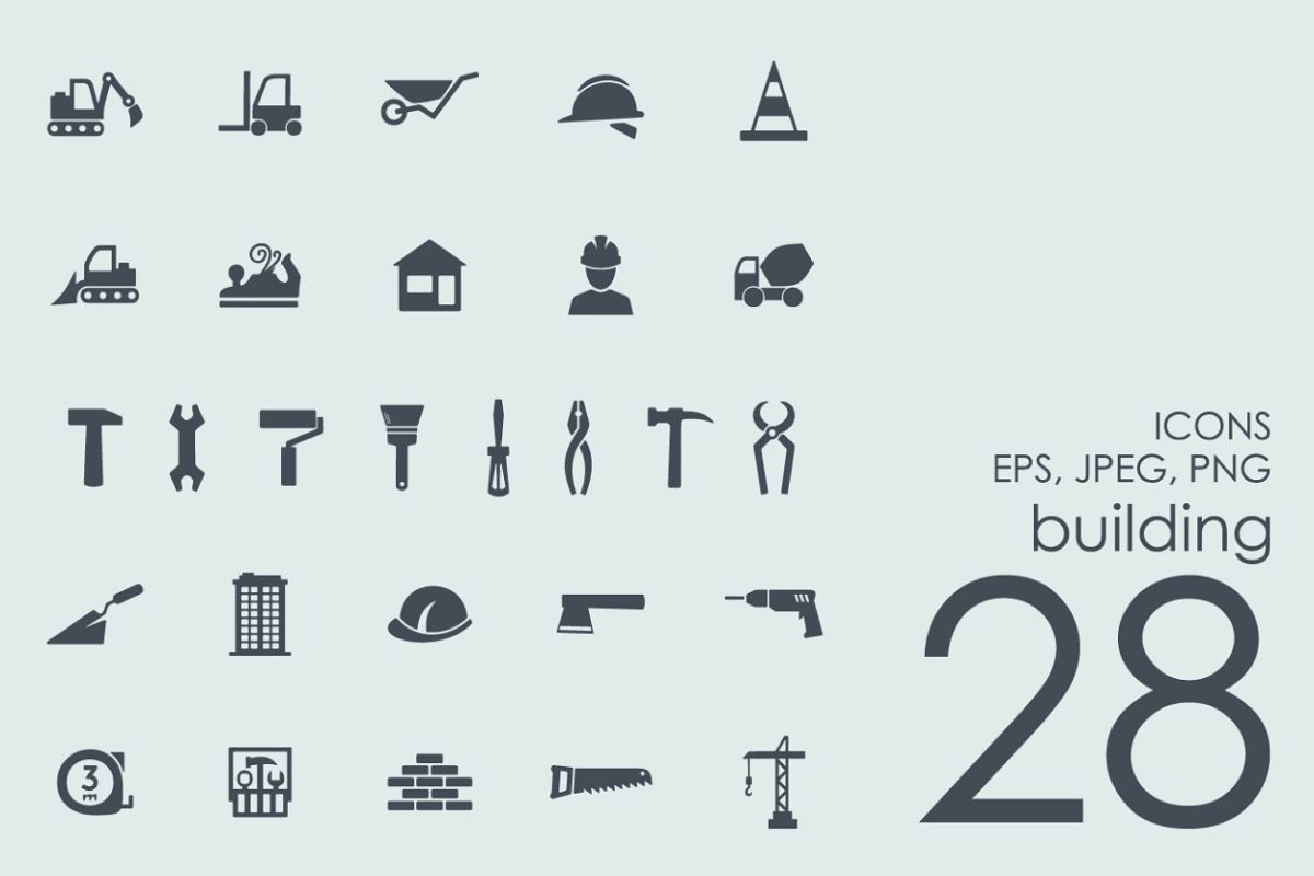 建筑元素图标素材 28 building icons