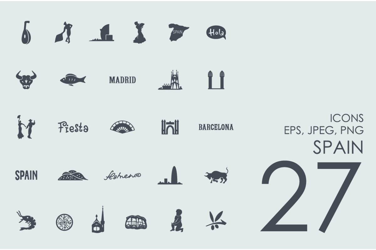 西班牙图标素材 27 Spain icons