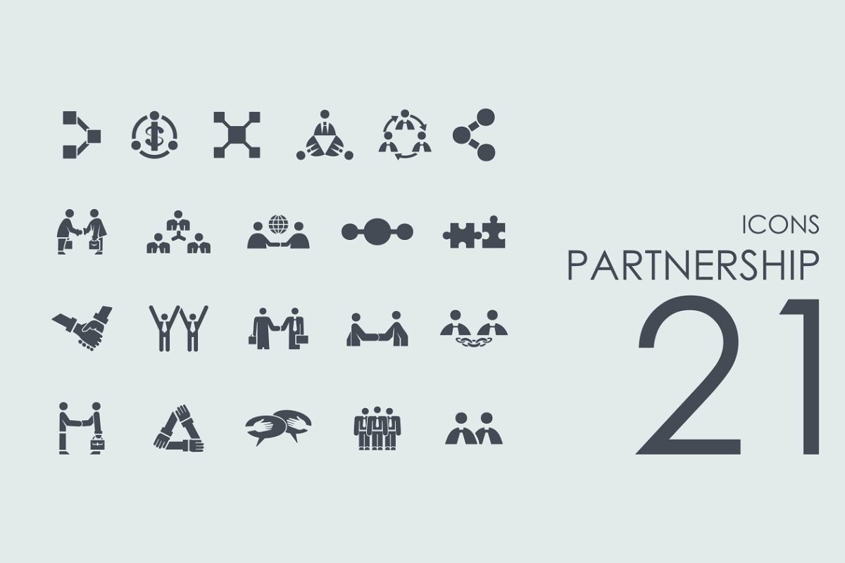 合作伙伴图标素材 21 Partnership icons