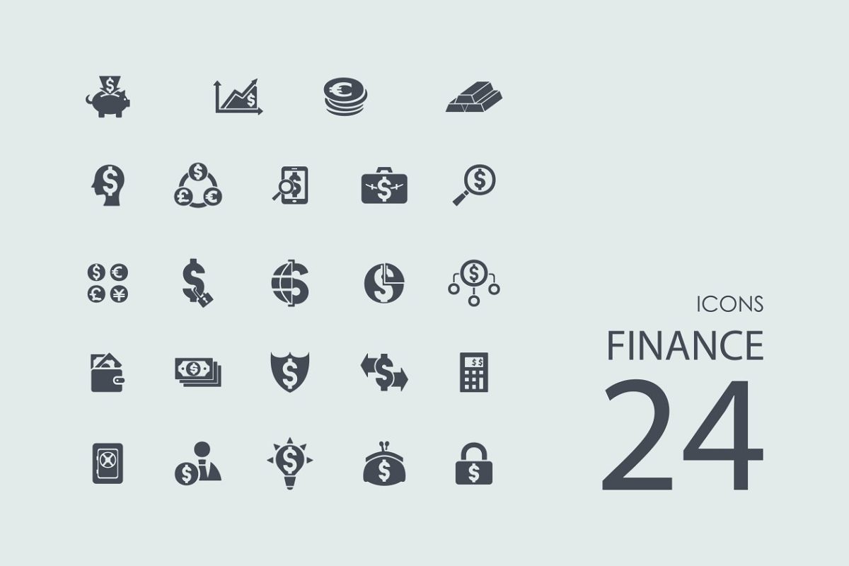 金融图标素材 24 Finance icons