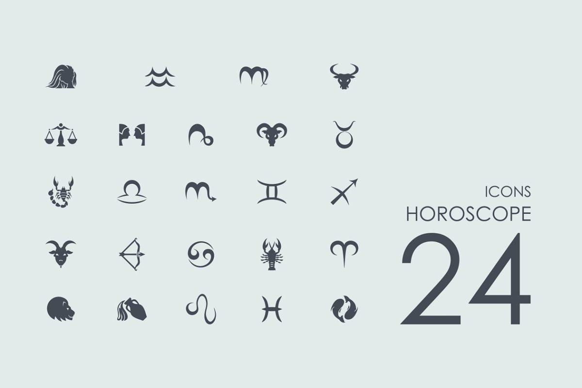 星座图标素材 24 Horoscope icons