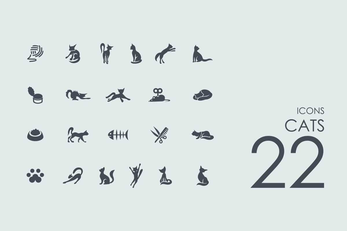 猫的图标素材 22 Cats icons