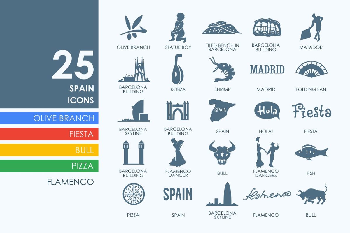 西班牙图标素材 25 Spain icons
