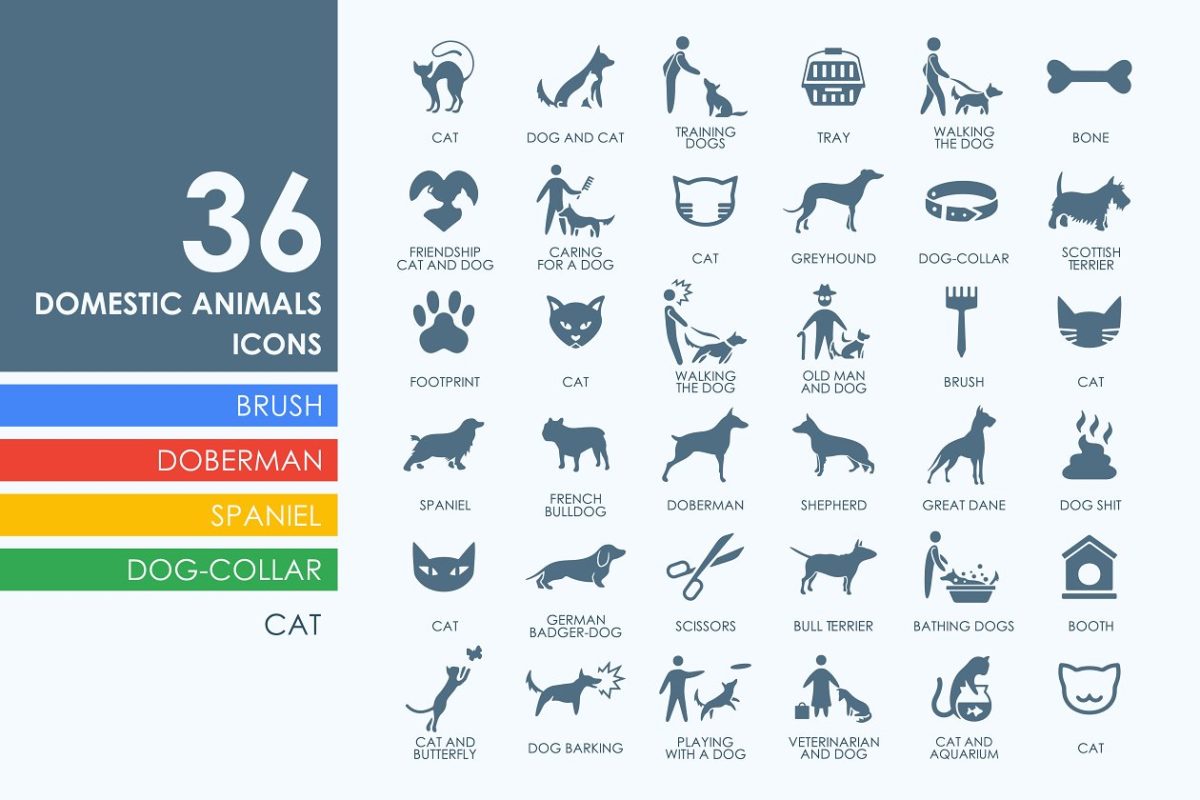 宠物图标素材 36 pets icons