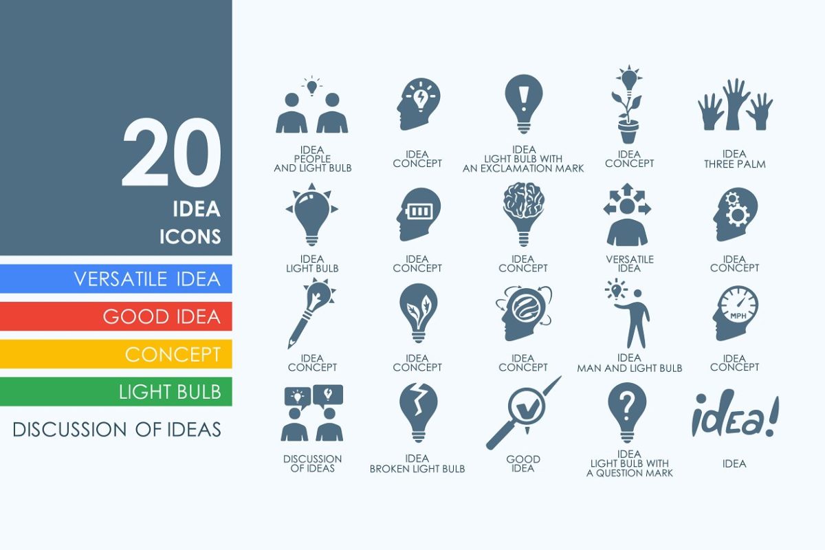 灵感图标素材 20 idea icons