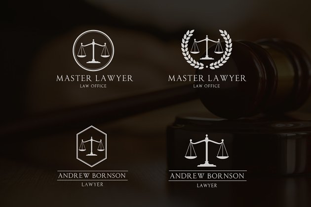 法律logo素材图表 Law Firms Logo