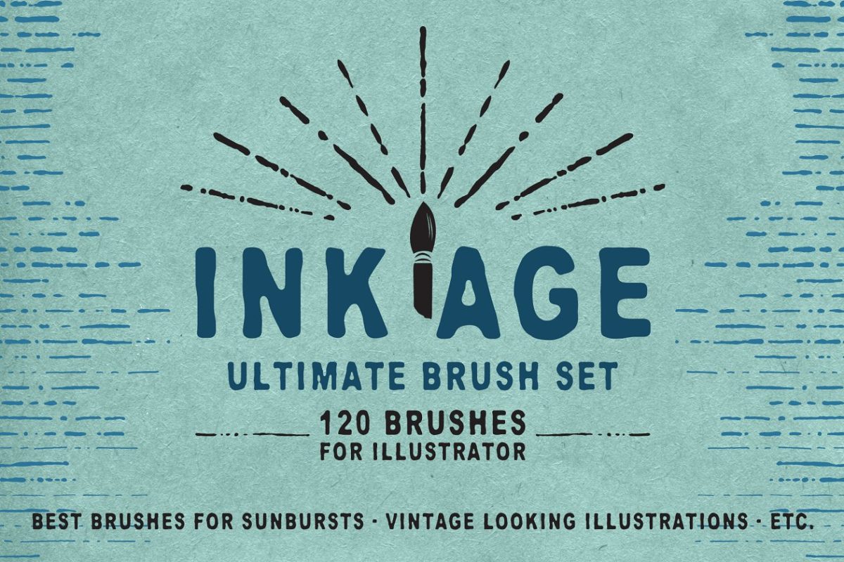 抽象笔刷素材 Ink Age Brush Pack