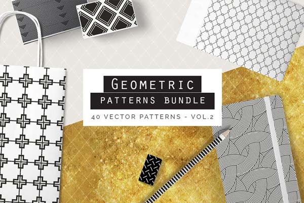 精美的几何背景纹理素材包 Geometric Pattern Collection – 2