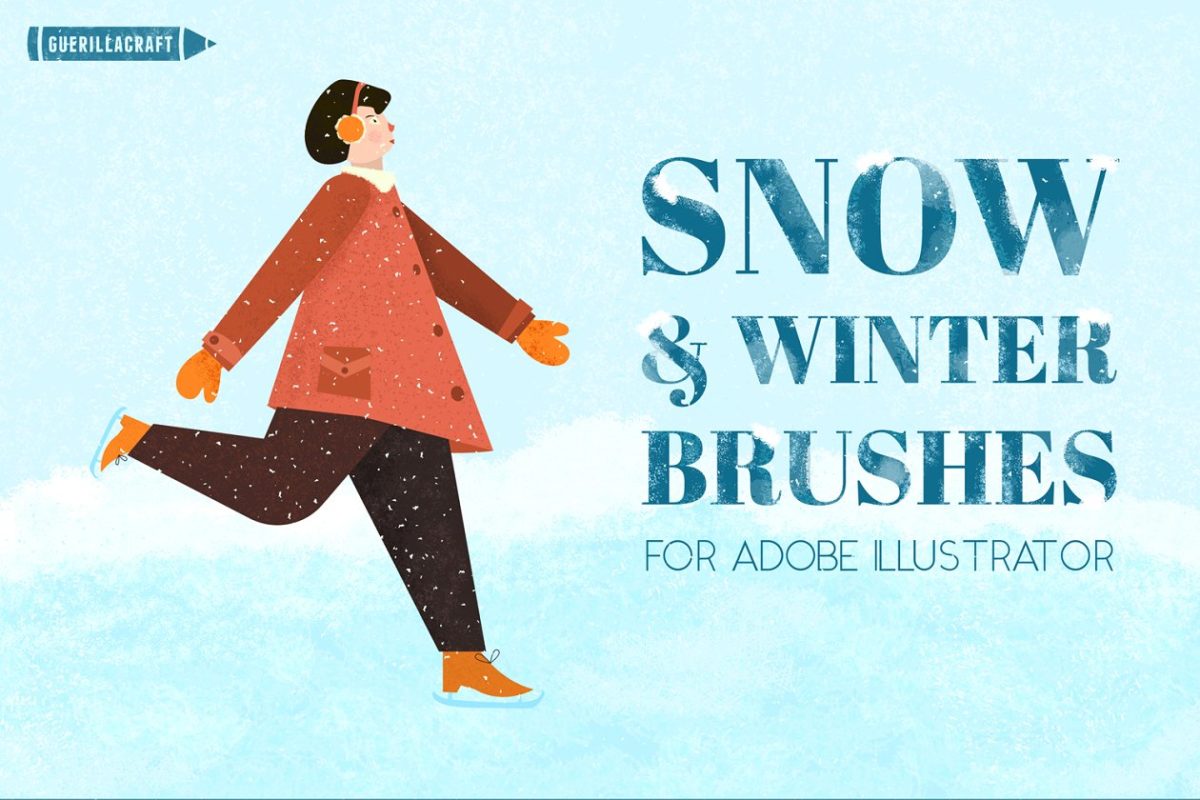 冬天雪花笔刷 Snow & Winter Brushes