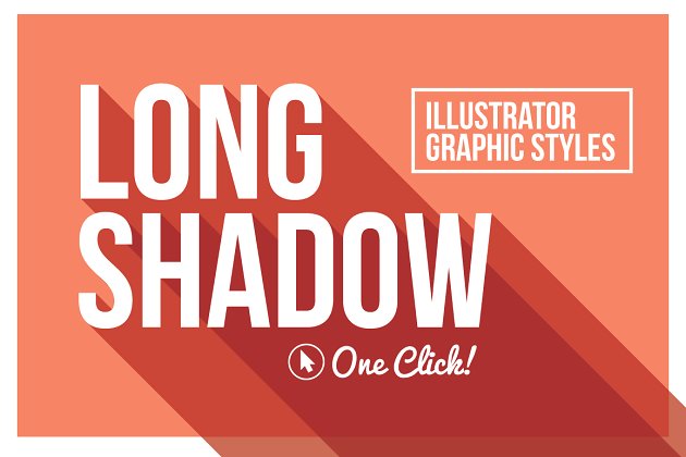 长投影字体图形 Long Shadow Graphic Styles
