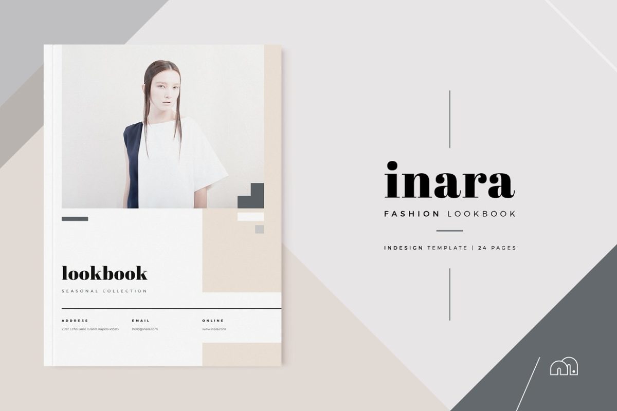 时尚企业产品画册模板 Lookbook – Inara