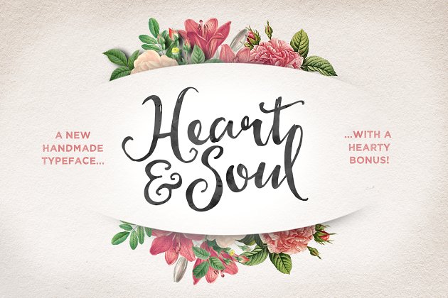 手写个性字体 Heart & Soul Typeface