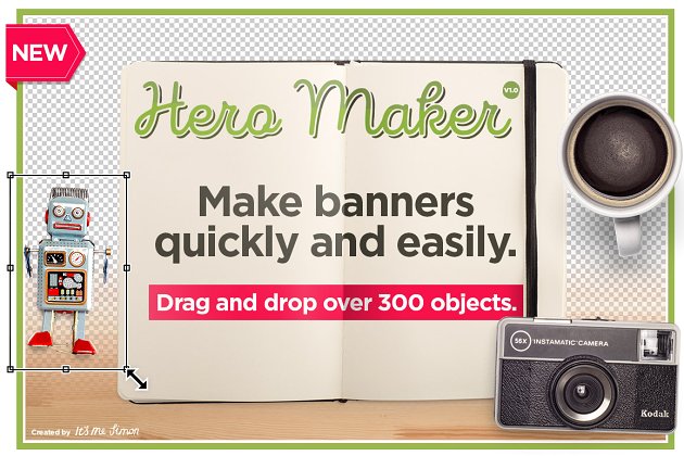 大banner巨无霸广告图设计必备素材套装 Hero Maker Mockup Scene Creator